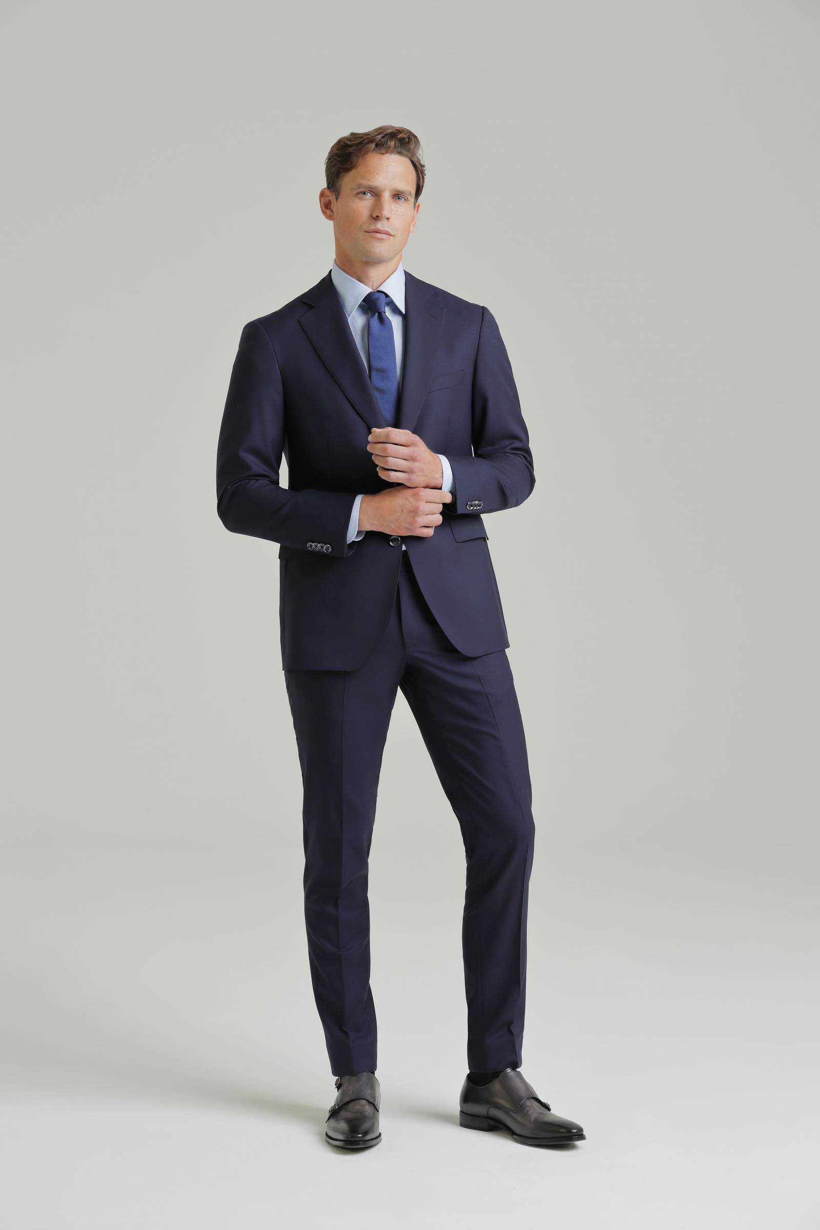 costume sur mesure bleu scabal business saint germain en laye carat