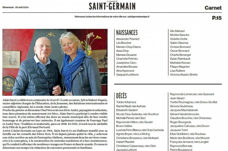 Hommage à un grand Monsieur de Saint Germain en Laye