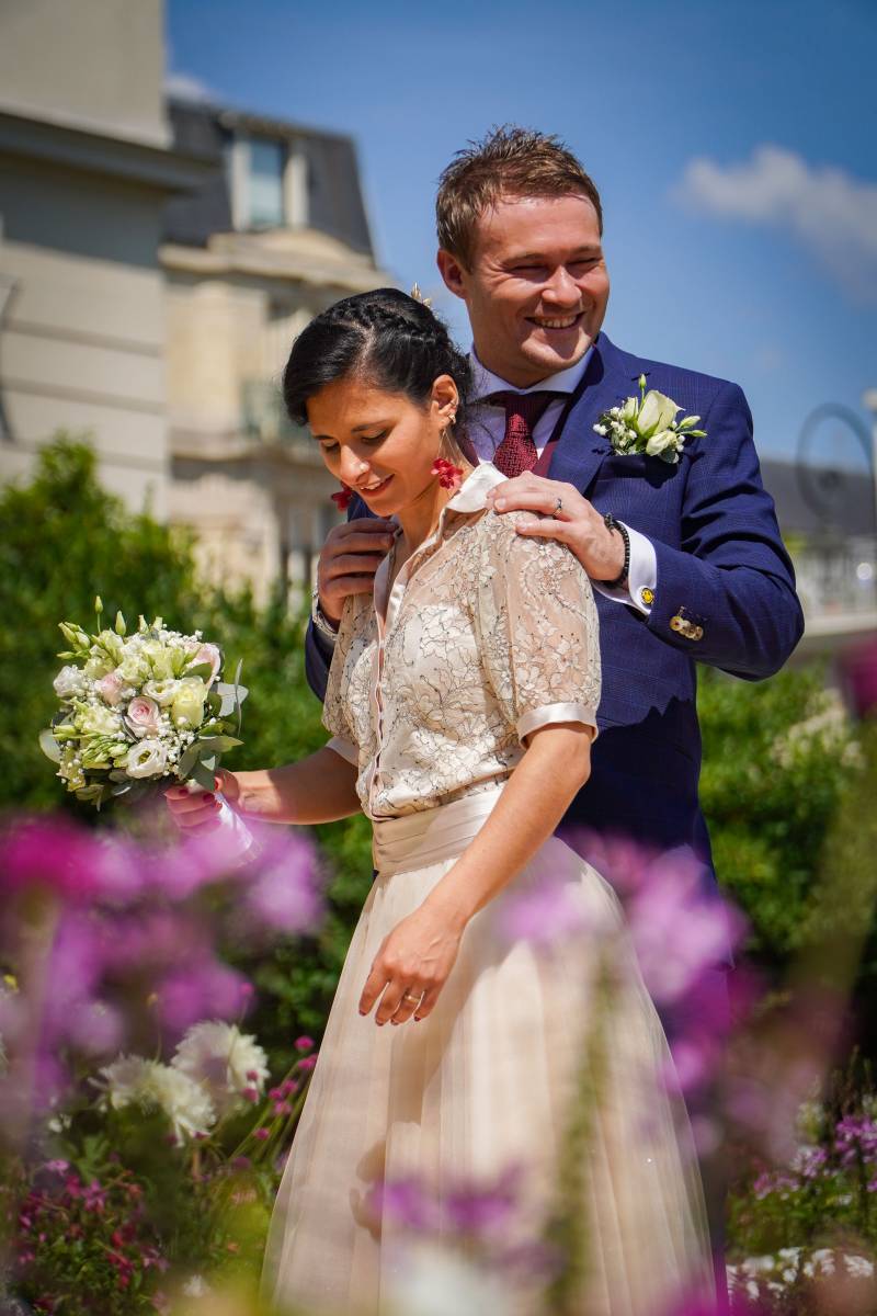 robe chemisier ceinture taille haute satin dentelle noire creatrice agnieszka danelska carat saint germain en laye