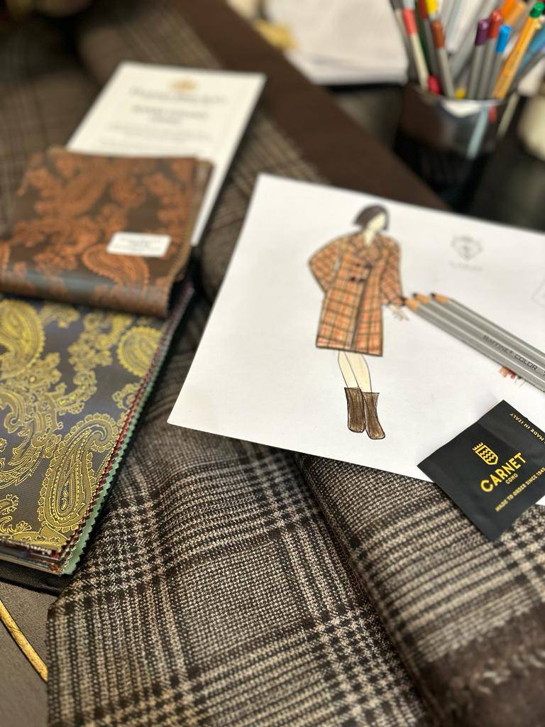 dessin-creation-sur-mesure-manteau-femme-sur-mesure-carat-yvelines-paris